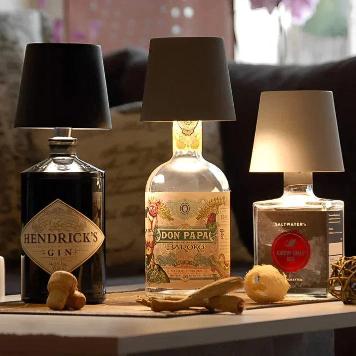 Trådløs Flaskelampe Hoved - Touch Lampe - Bordlampe - Dæmpbar Table Lamps Danmarkmode.dk