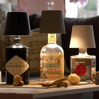Trådløs Flaskelampe Hoved - Touch Lampe - Bordlampe - Dæmpbar Table Lamps Danmarkmode.dk