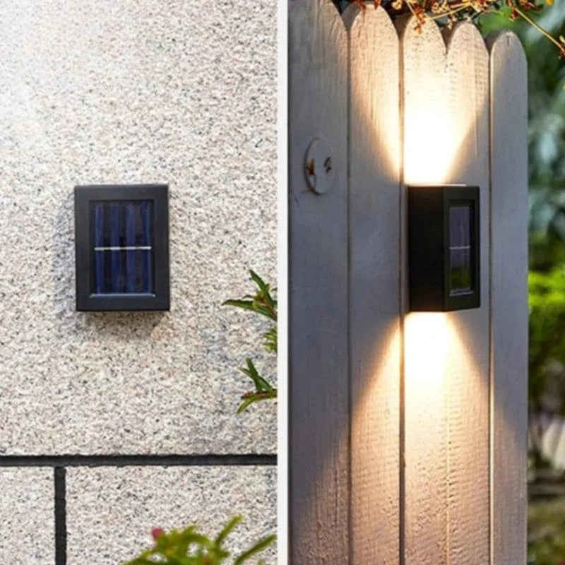 Trådløs Udendørs Solcellelamper - Væglamper - Vandtæt - 600mAh Litiumbatteri Wall Light Fixtures Danmarkmode.dk