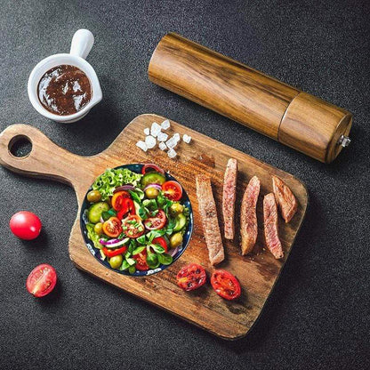 Træ Salt og Peberkværn - Bestik - Vandafvisende - Akacietræ Spice Grinders Danmarkmode.dk