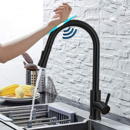 Træk Ned Smart Sensor Køkkenarmatur - Rustfrit Stål - Blandingsbatteri Kitchen Sink Faucets Danmarkmode.dk