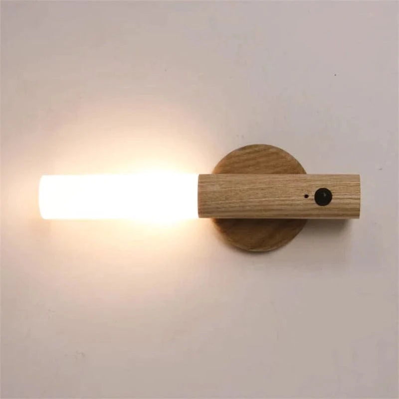 Træpind Genopladelig Væglampe - Aftagelig - Bevægelsessensor - Natlys Wall Light Fixtures Danmarkmode.dk
