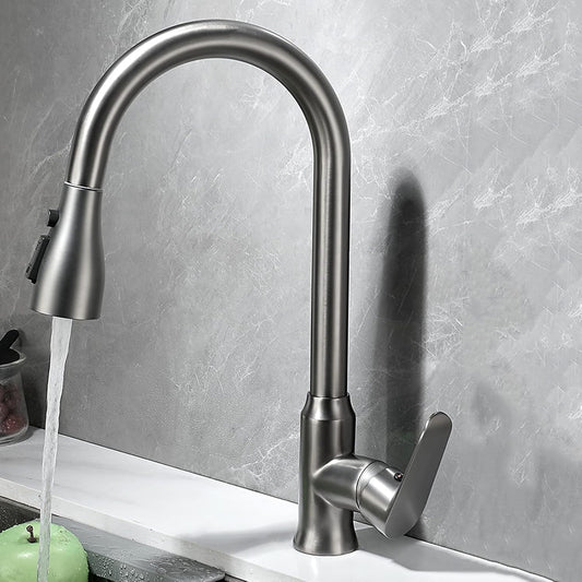 Udtræksspray Touch Sensor Vandhane Køkken - Rustfrit Stål - Vandhane Udtræk Kitchen Sink Faucets Danmarkmode.dk
