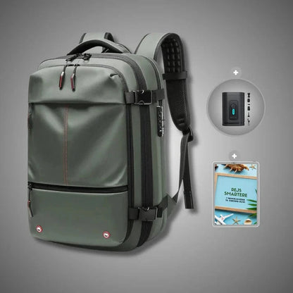 Udvidelig Vakuum Kompression Rygsæk - Vandtæt - Rejsetaske - Låsbar Backpacks Danmarkmode.dk