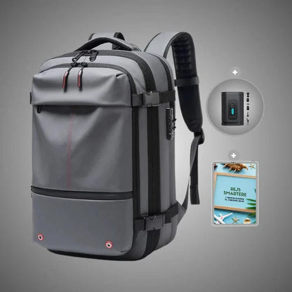Udvidelig Vakuum Kompression Rygsæk - Vandtæt - Rejsetaske - Låsbar Backpacks Danmarkmode.dk