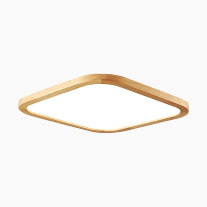 Ultra Tynd Flush Mount Træ Loftslampe - Moderne - Flad - LED Lys Ceiling Light Fixtures Danmarkmode.dk
