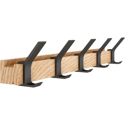 Væg Knagerække Træ - Aluminium - Kraftig - Flytbar Wall Hooks Danmarkmode.dk