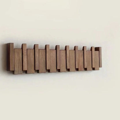 Væg Piano Knagerække I Træ - Retractable - Kompakt - Moderne Wall Hooks Danmarkmode.dk