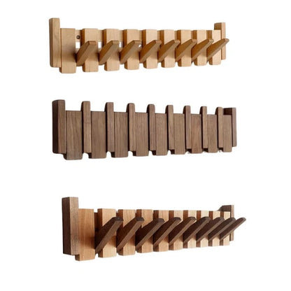 Væg Piano Knagerække I Træ - Retractable - Kompakt - Moderne Wall Hooks Danmarkmode.dk