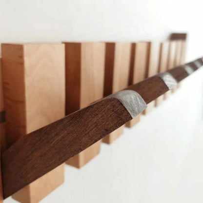 Væg Piano Knagerække I Træ - Retractable - Kompakt - Moderne Wall Hooks Danmarkmode.dk