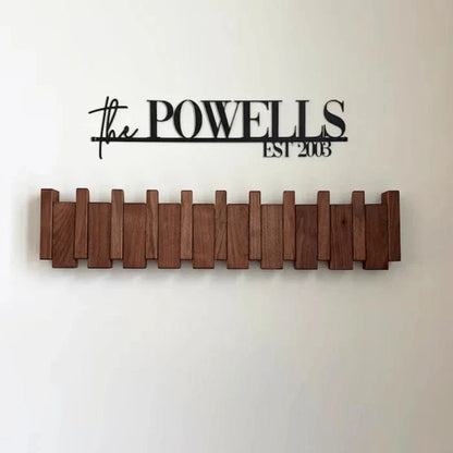 Væg Piano Knagerække I Træ - Retractable - Kompakt - Moderne Wall Hooks Danmarkmode.dk