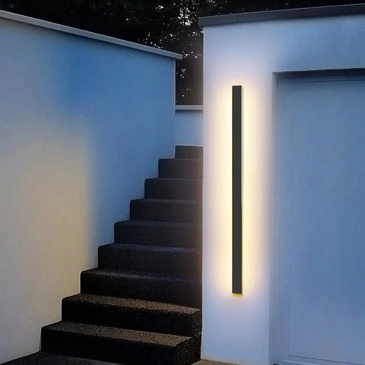 Vandtæt Rektangel Dæmpbar LED Væglampe - Udendørs Lys - Akryl - Aluminium Wall Light Fixtures Danmarkmode.dk