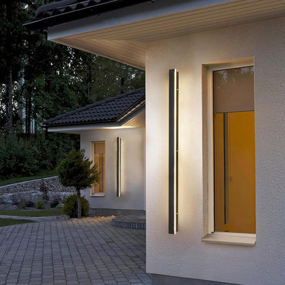 Vandtæt Rektangel Dæmpbar LED Væglampe - Udendørs Lys - Akryl - Aluminium Wall Light Fixtures Danmarkmode.dk
