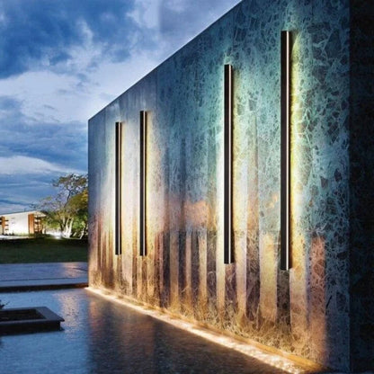 Vandtæt Rektangel Dæmpbar LED Væglampe - Udendørs Lys - Akryl - Aluminium Wall Light Fixtures Danmarkmode.dk