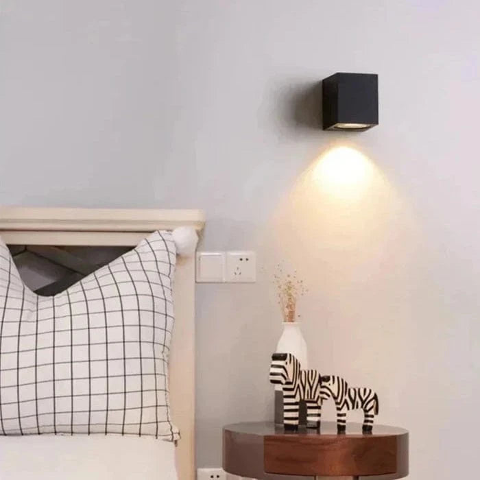 Vandtæt Udendørs Belysning Væglampe - Aluminium - LED Lys - Sort Wall Light Fixtures Danmarkmode.dk