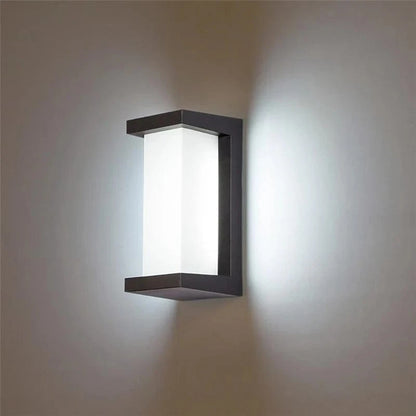 Vandtæt Udendørs Væglampe - Akryl - Metal - LED Pærer Wall Light Fixtures Danmarkmode.dk