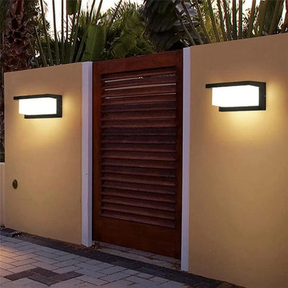Vandtæt Udendørs Væglampe - Akryl - Metal - LED Pærer Wall Light Fixtures Danmarkmode.dk