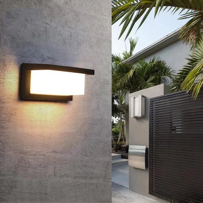 Vandtæt Udendørs Væglampe - Akryl - Metal - LED Pærer Wall Light Fixtures Danmarkmode.dk