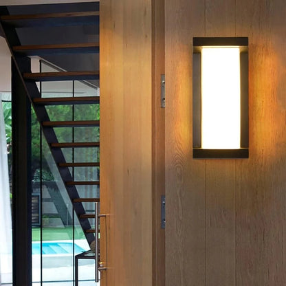 Vandtæt Udendørs Væglampe - Akryl - Metal - LED Pærer Wall Light Fixtures Danmarkmode.dk