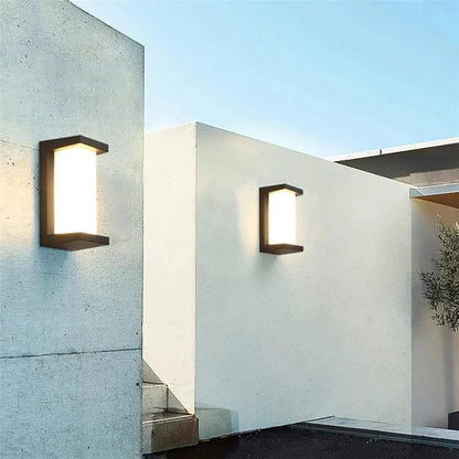 Vandtæt Udendørs Væglampe - Akryl - Metal - LED Pærer Wall Light Fixtures Danmarkmode.dk