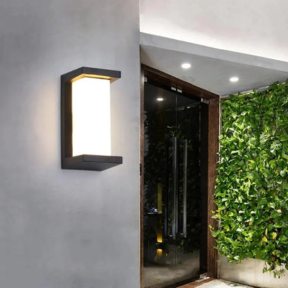 Vandtæt Udendørs Væglampe - Akryl - Metal - LED Pærer Wall Light Fixtures Danmarkmode.dk