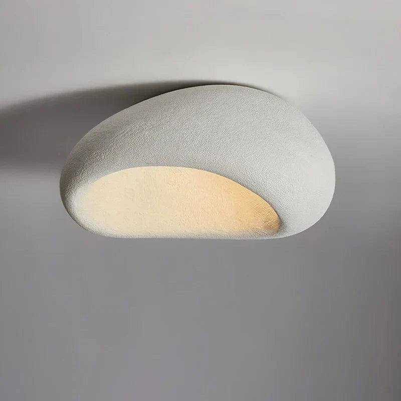 Wabi-Sabi Plafonnière - Enkel Elegance, Metal/Glass, 40cm, Modern Design, Neutral Color, Ideal for Any Interior Decoration Lamps Danmarkmode