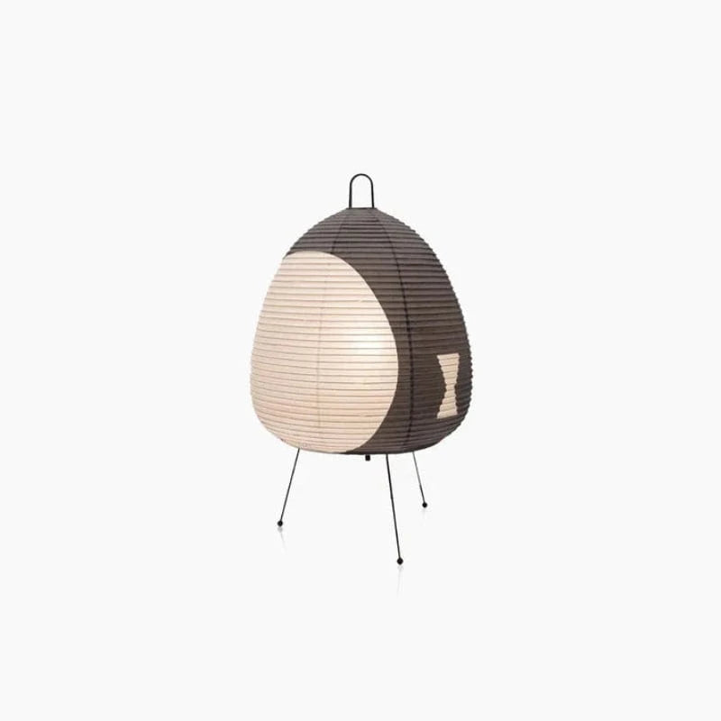 Wabi Sabi Rispapir Farvet Lanterne - Bordlampe - Japandi - Akari Lampe Table Lamp Danmarkmode.dk