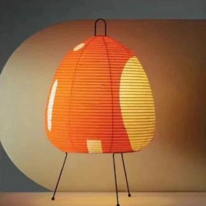 Wabi Sabi Rispapir Farvet Lanterne - Bordlampe - Japandi - Akari Lampe Table Lamp Danmarkmode.dk