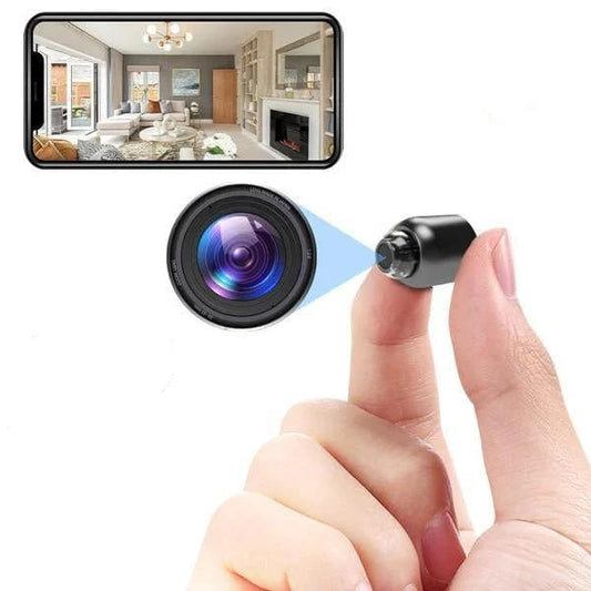 WiFi Kamera, Lang Batterilevetid, HD Optagelse, Bærbar, Sort, Unisex Mini Camera Danmarkmode.dk
